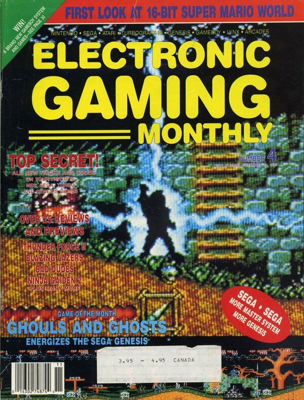 Electronic Gaming Monthly Issue 4 (November 1989) cover